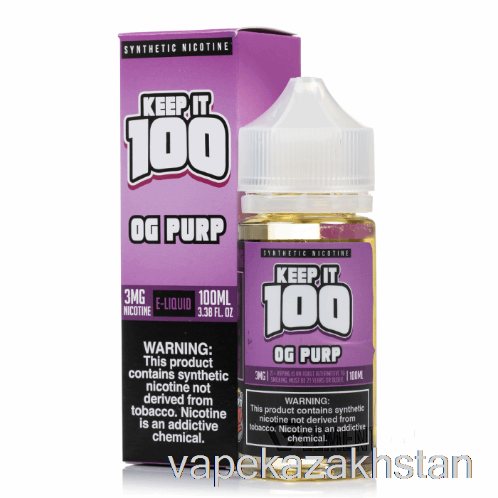 Vape Kazakhstan OG Purp - Keep It 100 - 100mL 0mg